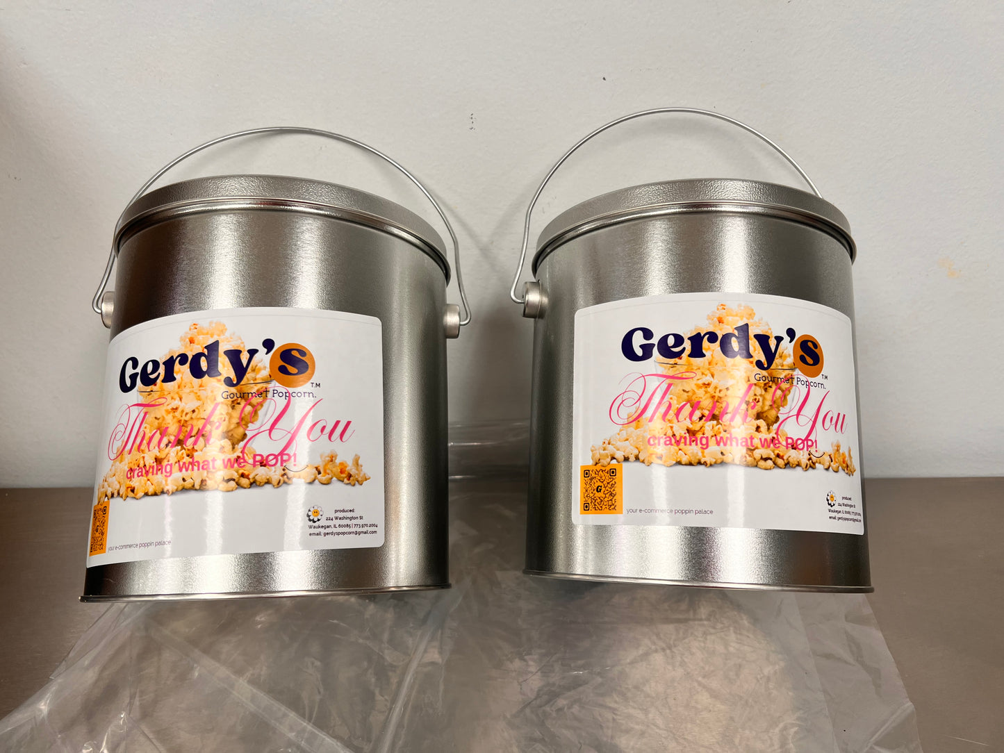 Gerdy's 1Gallon  &  2Gallon Tin Cans